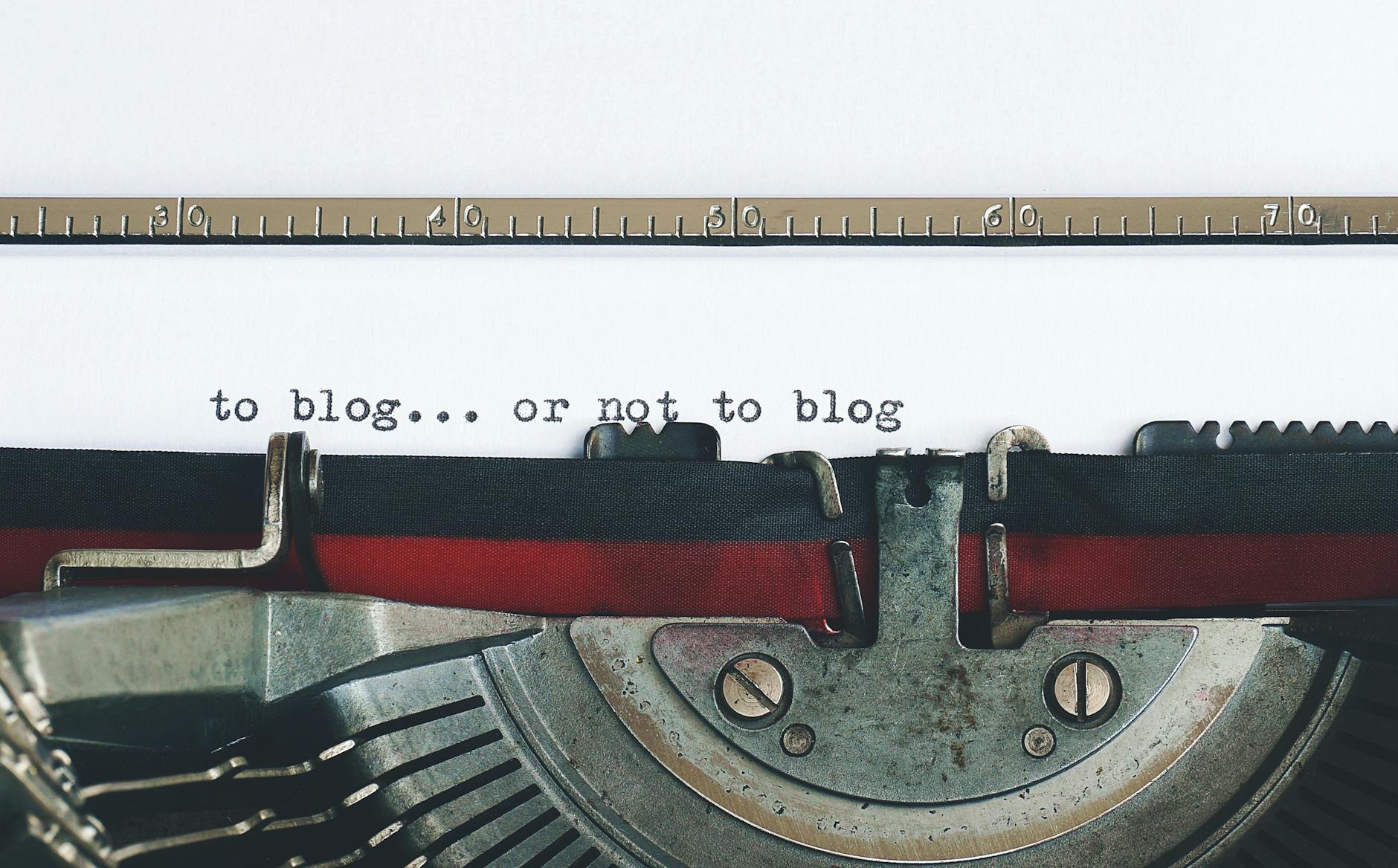I blog because journaling wasn’t for me.
